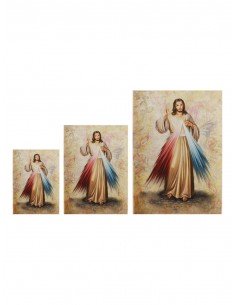 Cuadro estilo lienzo con la imagen de Jesus Misericordioso
Disponible en dos medidas: 13 x 18 cm, 18 x 25 cm y 30 x 40 cm 