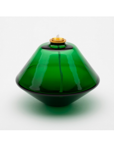 Lámparas de cristal para cera líquida. Disponible en diferentes colores. 

Dimensiontes: Ø 11 cm x alto 9 cm