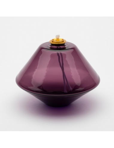 Lámparas de cristal para cera líquida. Disponible en diferentes colores. 

Dimensiontes: Ø 11 cm x alto 9 cm