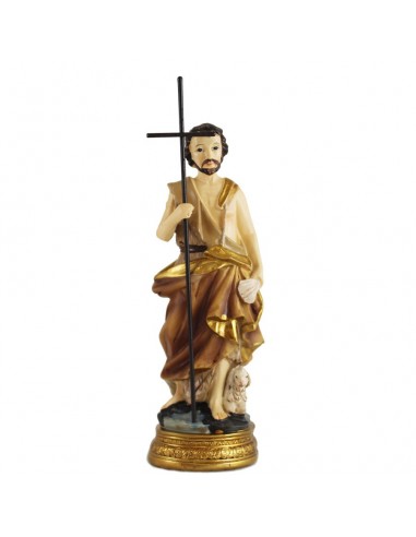 San Juan Bautista de 13 cm de alto.
Realizado en resina, cruz de alambre.