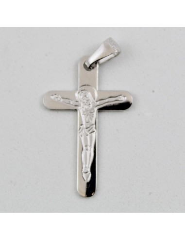 Plata Cristo calado, plata, 3 cm.