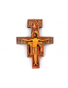 Cruz de madera de San Damian
Medida: 18 x 13,5 cm y 37,5 x 28 cm 
