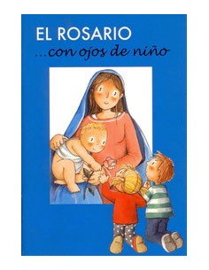 El rosario con ojos de niño, un librito hecho para los mas pequeños.
Cuenta con  20 Misterios, 20 ilustraciones, 20 textos bre