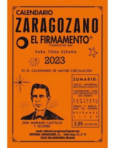 CALENDARIO EL FIRMAMENTO 2024 ZARAGOZANO