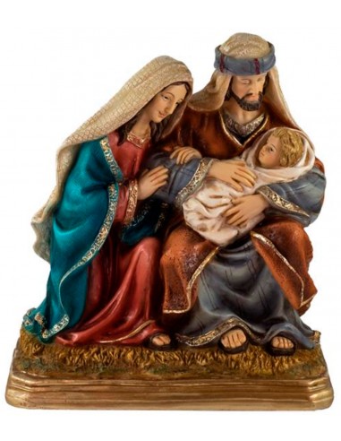 Nacimiento en una pieza San José con el niño y la virgen 21 centímetros - Tiendaclero Pablo Peinado