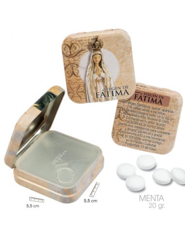 Lata Caramelos Menta Virgen Fatima