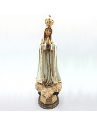 Virgen Nuestra Señora de Fátima
Medidas: 38 x 14 cm