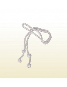 Cingulo con cordon para monaguillo blanco con nudos 
Medida: 175 cm 