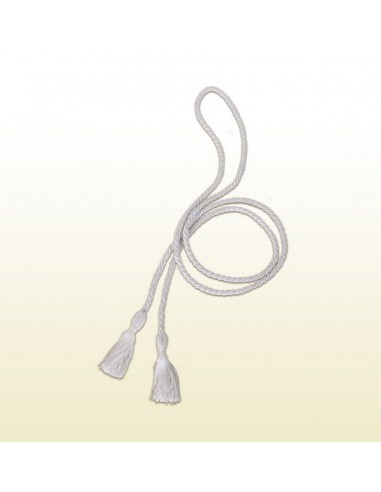 Cingulo de cordon para monaguillo blanco con borlas
Medida. 180 cm 