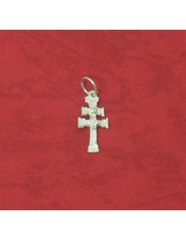 Cruz de Caravaca en Plata de Ley 3 cm
