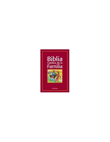 Biblia Católica de la Familia Cartoné, dos colores con uñero