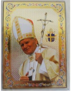 Icono imagen Juan Pablo II.
Dimensiones: 15 cm x 10 cm.