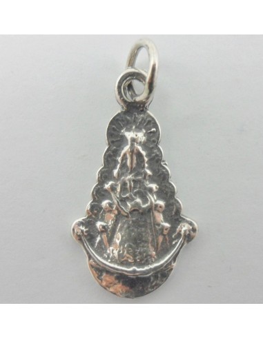 Medalla Virgen del Rocio plata, 2 cm.