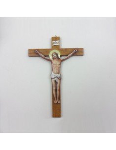 Cruz con cristo de resina
Medida: 16,5x11