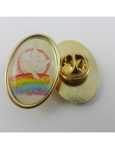 Pin medalla paloma, 2,5 cm
