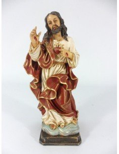 Sagrado corazon de jesus 30 cm marmolina